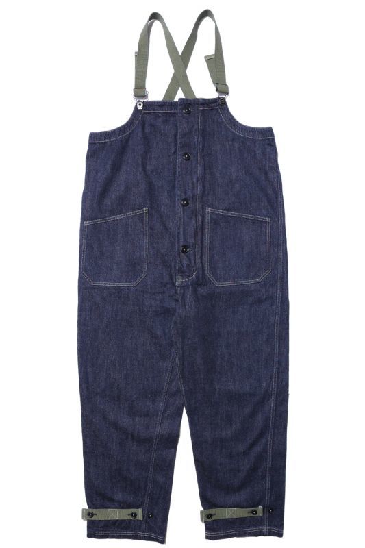 COLIMBO Original Old Midshipmen's Bib Overall(Plain) Indigo【ZU-0202】