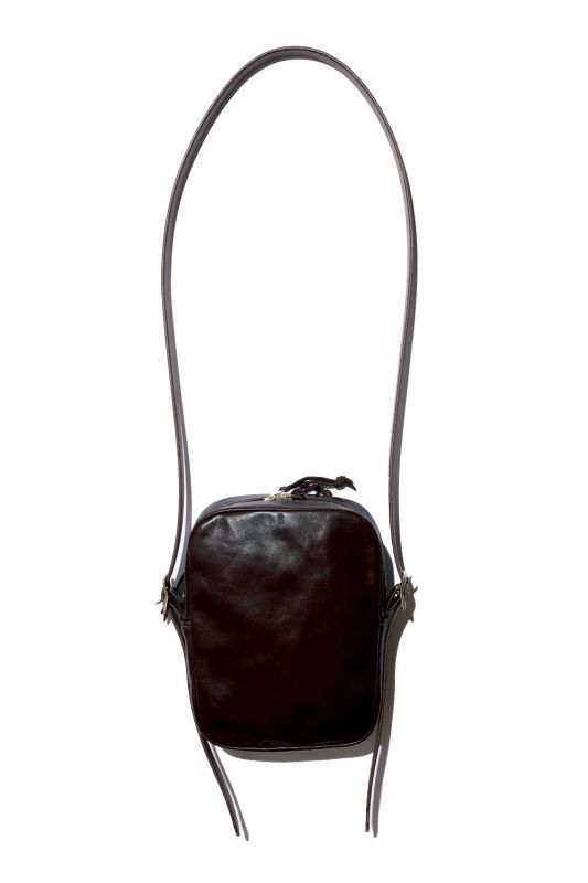 Rainbow Country Leather Shoulder Pouch Horse hide Tabaco Brown【RCL-60024】