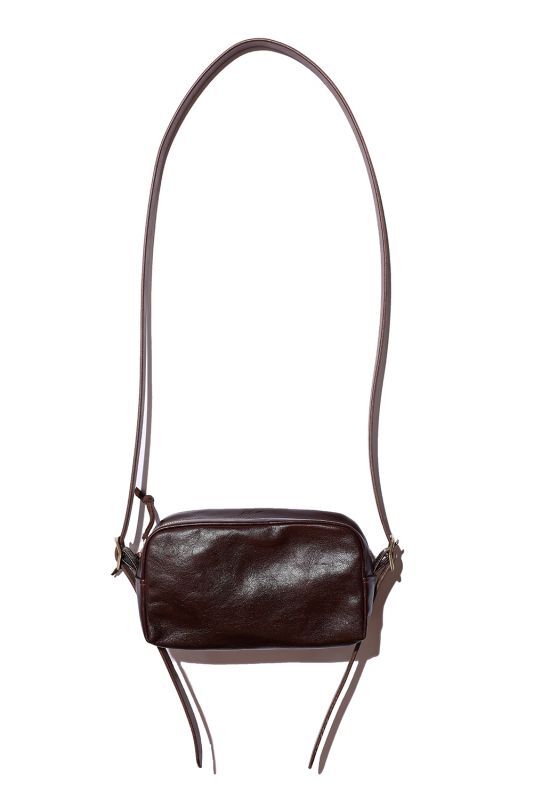 Rainbow Country Leather Shoulder Pouch Horse hide Seal Brown【RCL-60025】