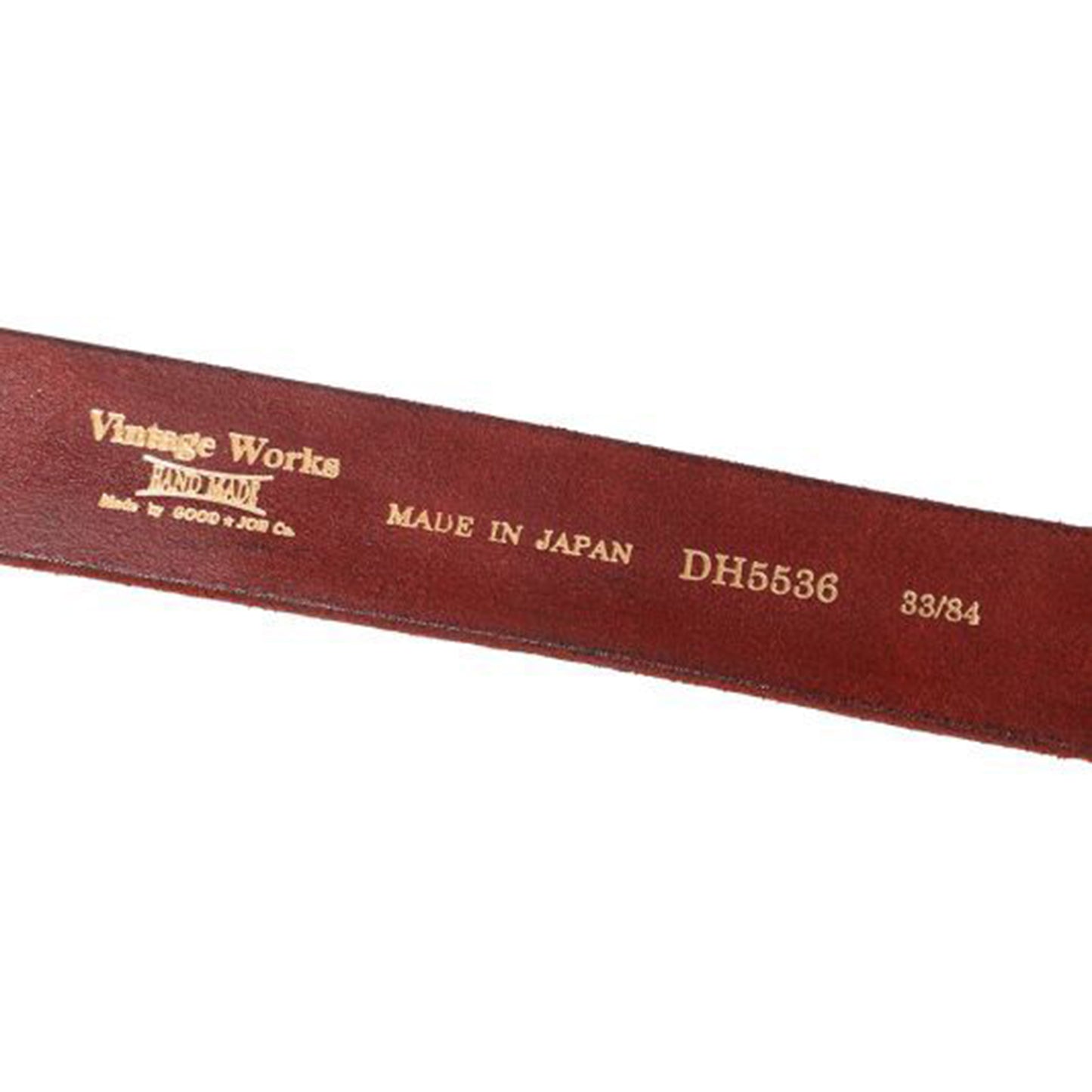 Vintage Works Leather Belt Chasin(茶芯) 7Hole Garrison Belt【DH5536Chasin】