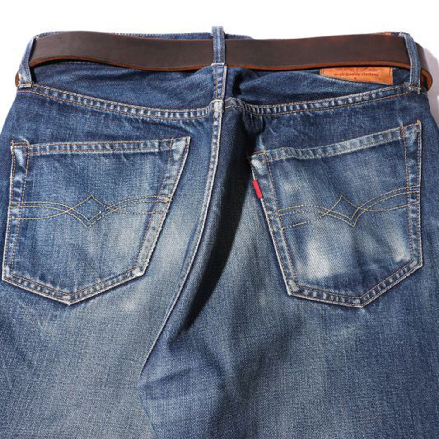 Vintage Works Leather Belt Chasin(茶芯) 7Hole Garrison Belt【DH5536Chasin】